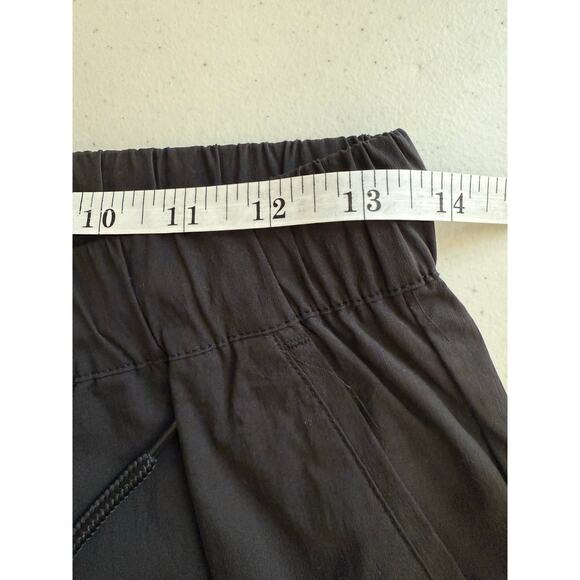 ASOS DESIGN skinny trousers with elastic waist black nylon 28x26 crop - Picture 10 of 11